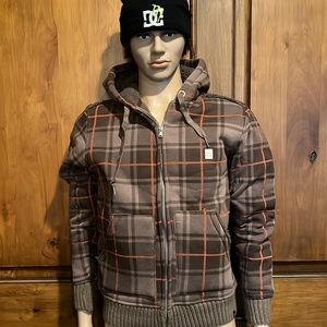És Skater Vintage Deliverance Mens Custom Fleece Zip Up Plaid Hoodie Sweatshirt